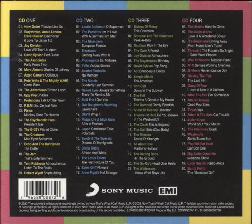 Now That's What I Call Music NOW 80s Alternative 4-CD album set UK N.W4CNO863217