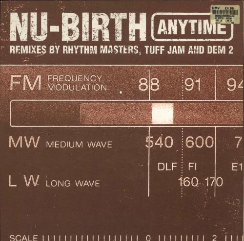 Nu-Birth Anytime 12" vinyl single (12 inch record / Maxi-single) UK Q3-12AN780294
