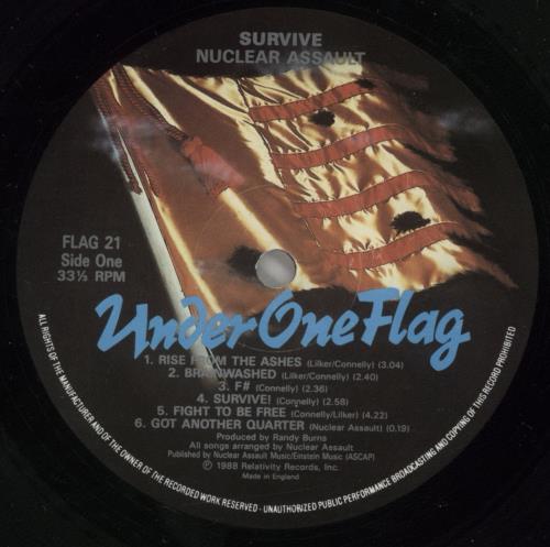 Nuclear Assault Survive - EX vinyl LP album (LP record) UK NUCLPSU606769