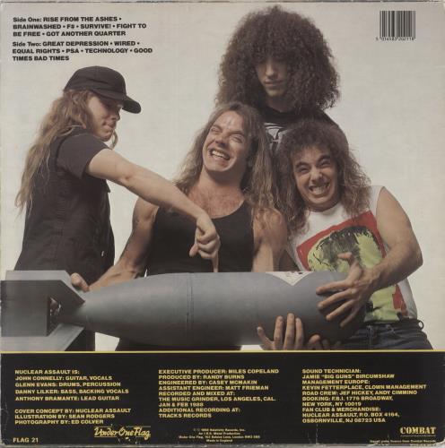 Nuclear Assault Survive - EX vinyl LP album (LP record) UK NUCLPSU606769