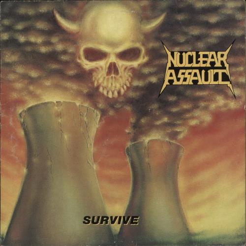 Nuclear Assault Survive - VG vinyl LP album (LP record) UK NUCLPSU887238