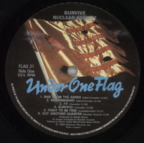 Nuclear Assault Survive - VG vinyl LP album (LP record) UK NUCLPSU887238