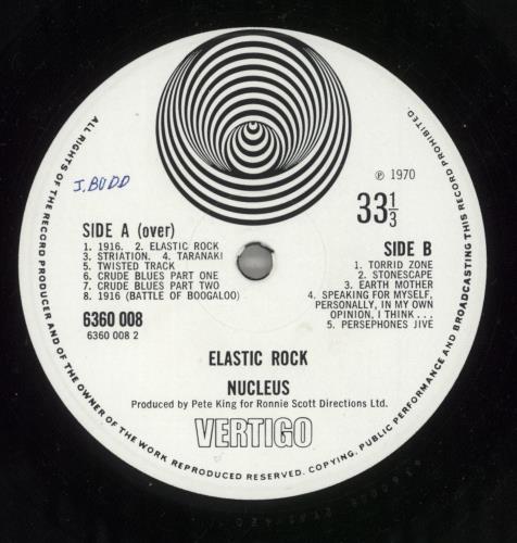 Nucleus Elastic Rock - 1st - VG vinyl LP album (LP record) UK NCULPEL878629