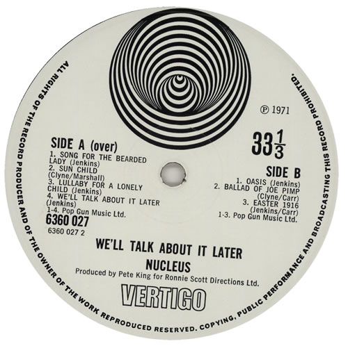 Nucleus We'll Talk About It Later - WOC vinyl LP album (LP record) UK NCULPWE401526