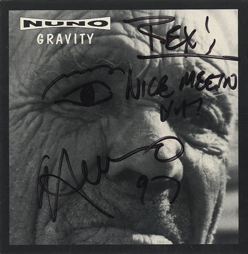 Nuno Bettencourt Gravity - Autographed CD single (CD5 / 5") US NNOC5GR485140