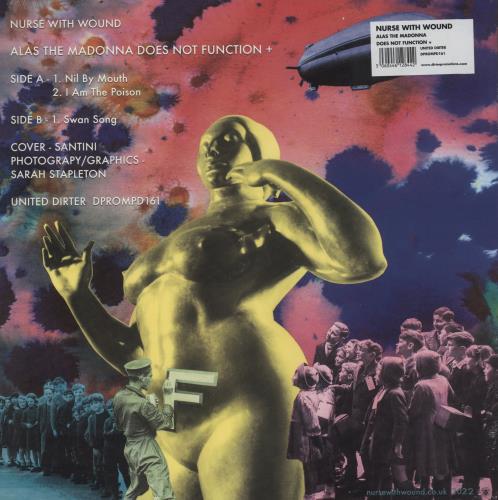 Nurse With Wound Alas The Madonna Does Not Function picture disc LP (vinyl picture disc album) UK NWWPDAL877986