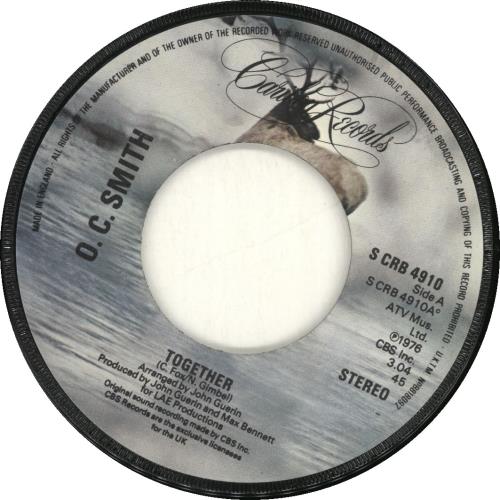 O.C. Smith Together - Wide Centre 7" vinyl single (7 inch record / 45) UK OCM07TO690306