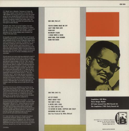 O.V. Wright Gone For Good vinyl LP album (LP record) UK OVWLPGO281845