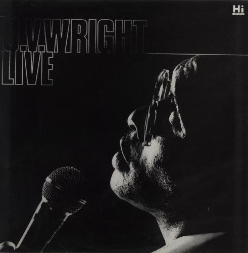 O.V. Wright Live vinyl LP album (LP record) UK OVWLPLI762063