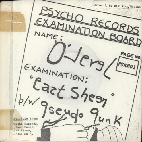 O Level East Sheen 7" vinyl single (7 inch record / 45) UK VE007EA885491