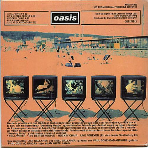 Oasis (UK) Roll With It Mexican Promo CD single (CD5 / 5") (101705)