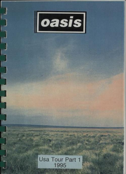 Oasis 1995 USA Tour - Part 1 Itinerary US OASITUS581421
