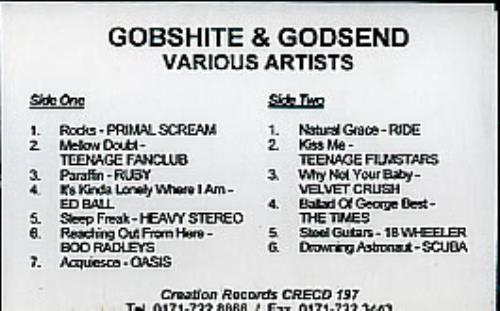 Oasis Acquiesce cassette album UK OASCLAC289685