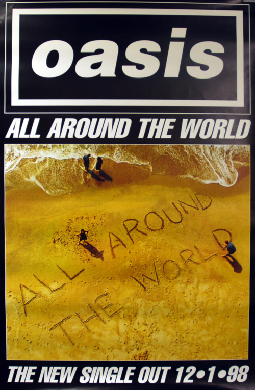 Oasis All Around The World poster UK OASPOAL611234