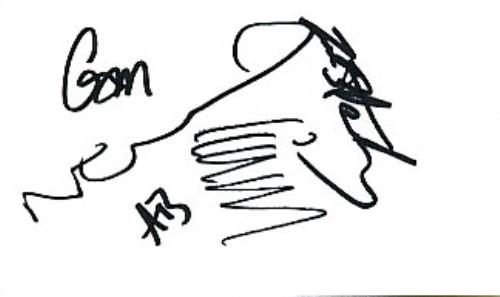 Oasis Autographed Postcard - Including Zak Starkey memorabilia UK OASMMAU301616