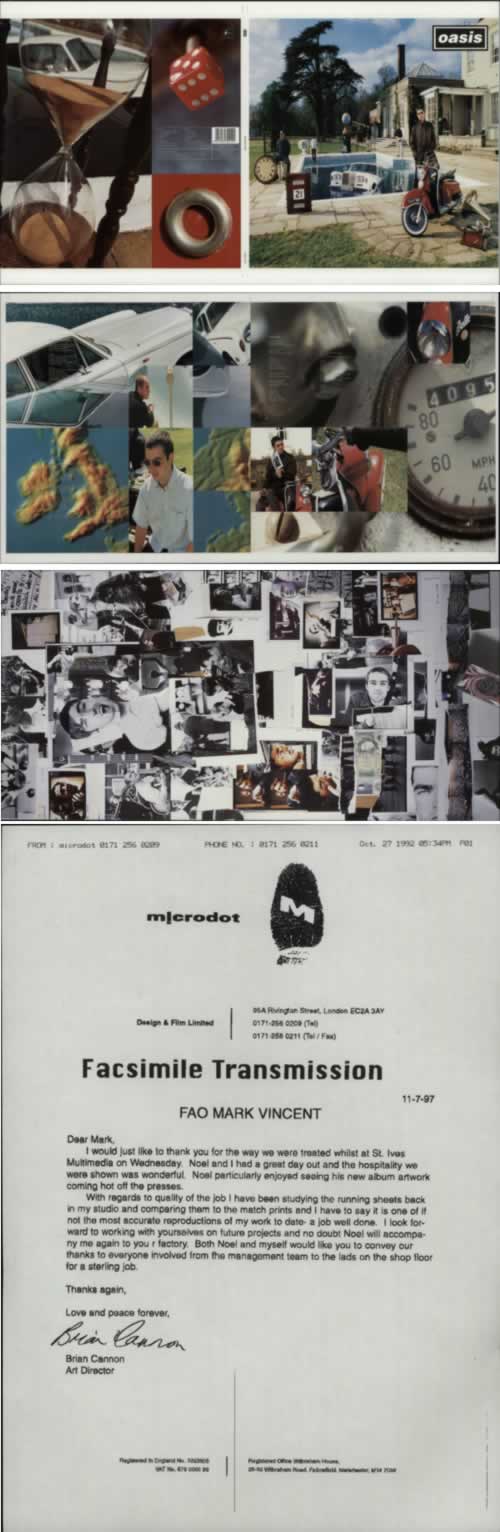 Oasis Be Here Now - Album Artwork + LP Album artwork UK OASARBE617275