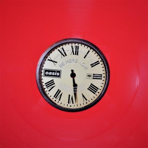 Oasis Be Here Now - Red Vinyl 2-LP vinyl record set (Double LP Album) Japanese OAS2LBE798736