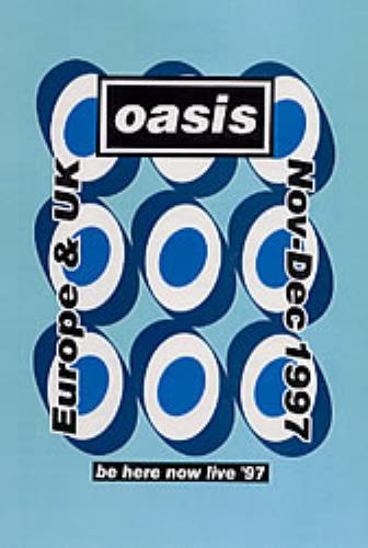 Oasis Be Here Now Live '97 Tour Itinerary Itinerary UK OASITBE223098