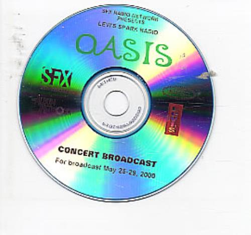 Oasis Concert Broadcast CD album (CDLP) US OASCDCO159025