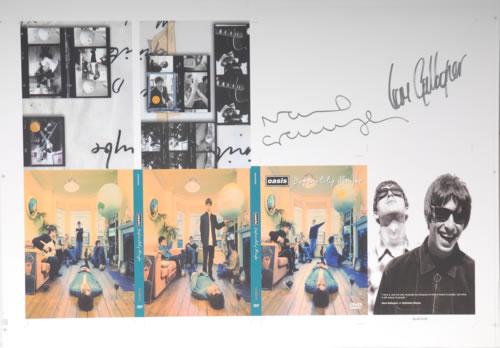 Oasis Definitely Maybe - Autographed artwork UK OASARDE591222