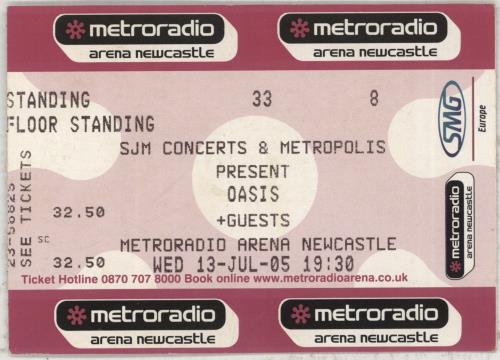 Oasis Don't Believe The Truth + Ticket Stub tour programme UK OASTRDO871298