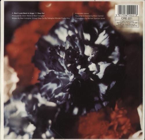 Oasis Don't Look Back In Anger - Insert - VG 7" vinyl single (7 inch record / 45) UK OAS07DO858306