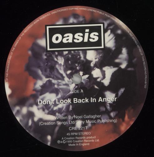 Oasis Don't Look Back In Anger - VG Sleeve 12" vinyl single (12 inch record / Maxi-single) UK OAS12DO881297