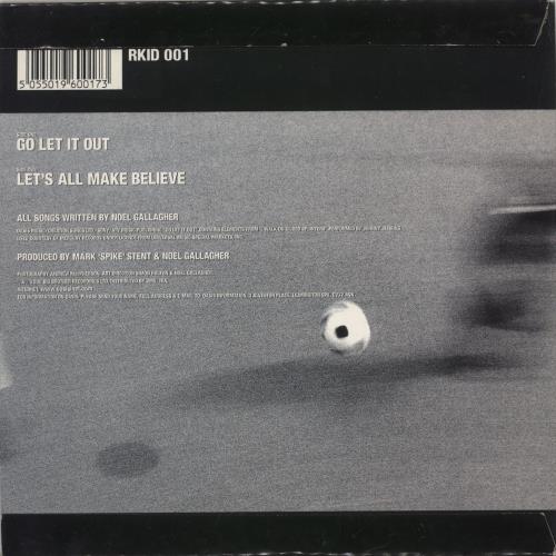 Oasis Go Let It Out - Circular Information Form 7" vinyl single (7 inch record / 45) UK OAS07GO855807