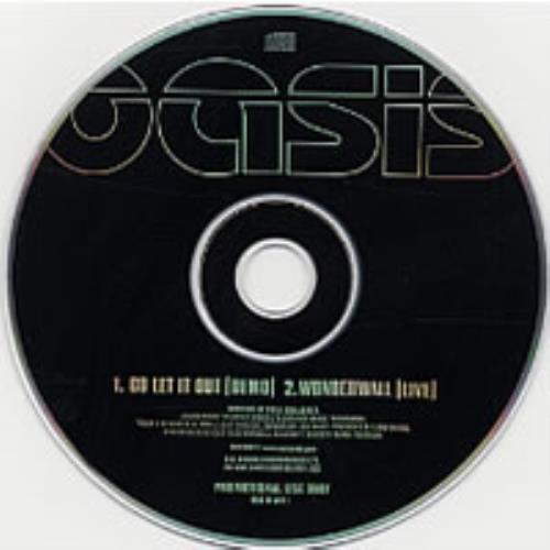 Oasis Go Let It Out - DEMO Version CD single (CD5 / 5") UK OASC5GO200988