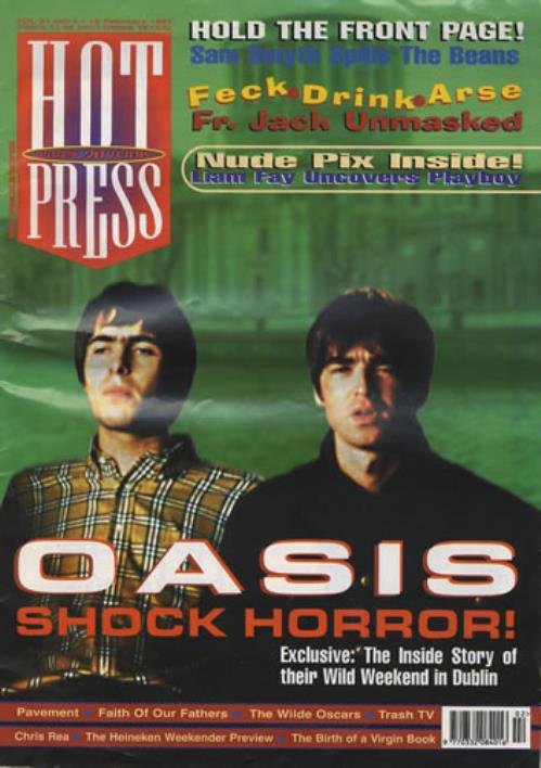 Oasis Hot Press magazine Irish OASMAHO330343
