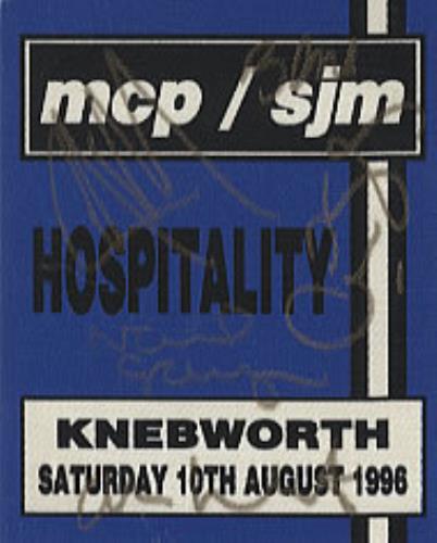 Oasis Knebworth Tour Pass - Autographed tour pass UK OASTPKN323561
