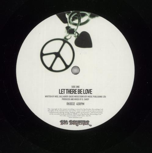 Oasis Let There Be Love - VG 10" vinyl single (10 inch record) UK OAS10LE871257