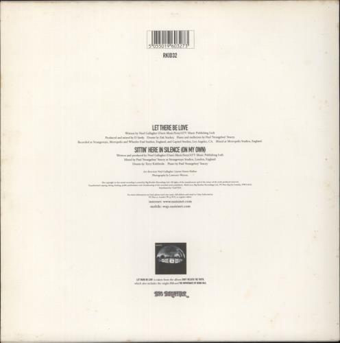 Oasis Let There Be Love - VG 10" vinyl single (10 inch record) UK OAS10LE871257