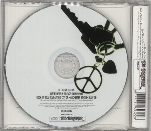 Oasis Let There Be Love CD single (CD5 / 5") UK OASC5LE423229