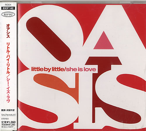 Oasis Little By Little CD single (CD5 / 5") Japanese OASC5LI226155