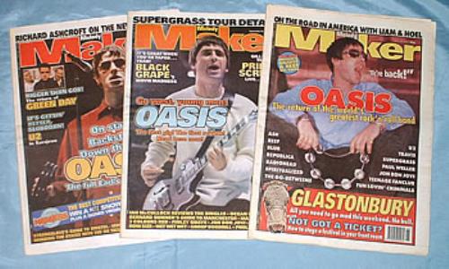 Oasis Melody Maker - Quantity Of Three magazine UK OASMAME295136