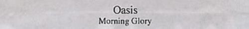 Oasis Morning Glory video (VHS or PAL or NTSC) UK OASVIMO88634