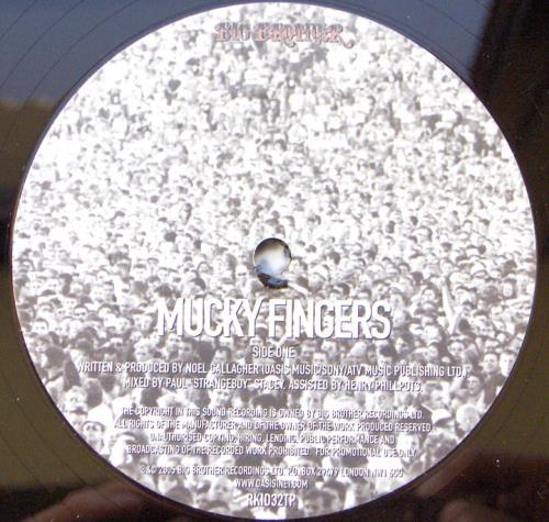 Oasis Mucky Fingers - One-sided 12" vinyl single (12 inch record / Maxi-single) UK OAS12MU344530