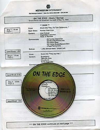 Oasis On The Edge CD album (CDLP) US OASCDON150344