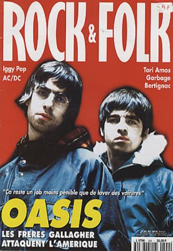 Oasis Rock & Folk French magazine (329300) APRIL 1996
