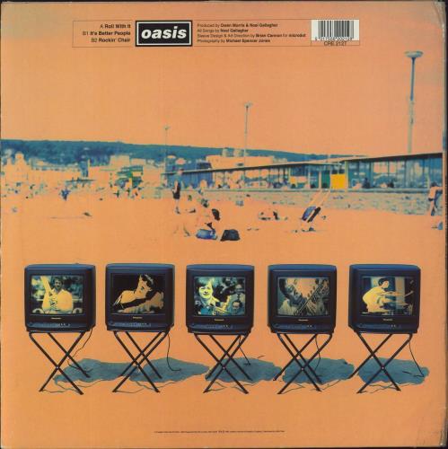 Oasis Roll With It - EX 12" vinyl single (12 inch record / Maxi-single) UK OAS12RO859670