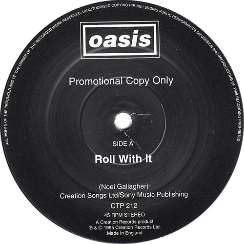 Oasis Roll With It 12" vinyl single (12 inch record / Maxi-single) UK OAS12RO60831