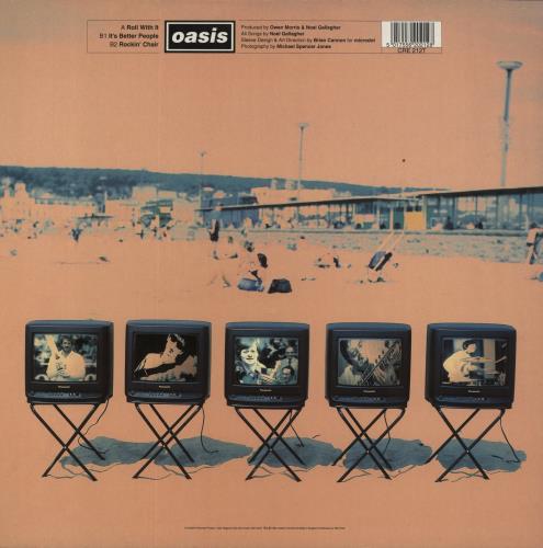 Oasis Roll With It 12" vinyl single (12 inch record / Maxi-single) UK OAS12RO83250