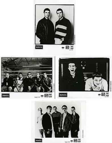 Oasis Set Of 4 Promo Photographs - 1997 photograph UK OASPHSE291760