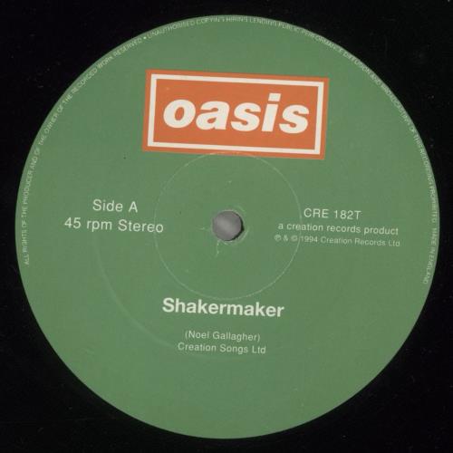 Oasis Shakermaker - VG 12" vinyl single (12 inch record / Maxi-single) UK OAS12SH884951