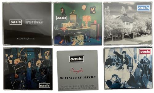 Oasis Singles: Definitely Maybe - 5 CDs CD Single Box Set Austrian OASCXSI266523