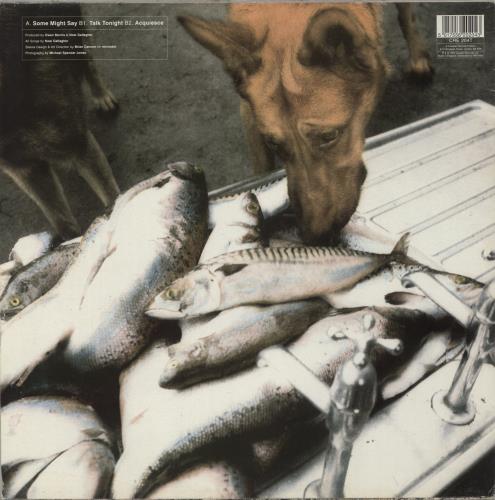 Oasis Some Might Say - VG 12" vinyl single (12 inch record / Maxi-single) UK OAS12SO885895
