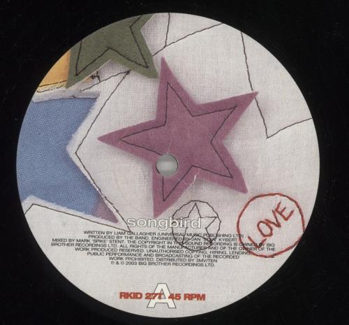 Oasis Songbird - EX 12" vinyl single (12 inch record / Maxi-single) UK OAS12SO859723