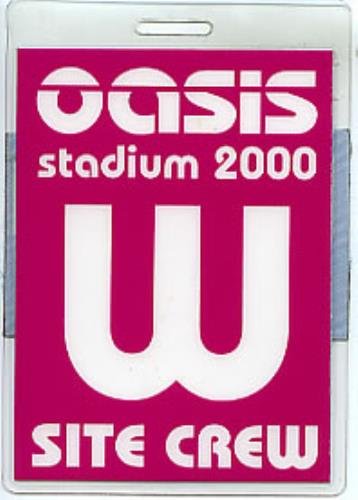 Oasis Stadium 2000 tour pass UK OASTPST293557