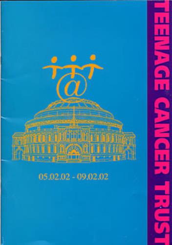 Oasis Teenage Cancer Trust tour programme UK OASTRTE287902
